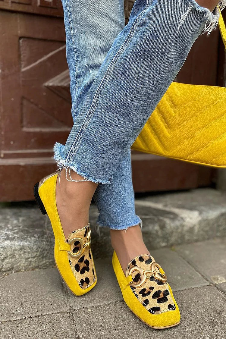 STELLE - Mocassini con stampa animalier