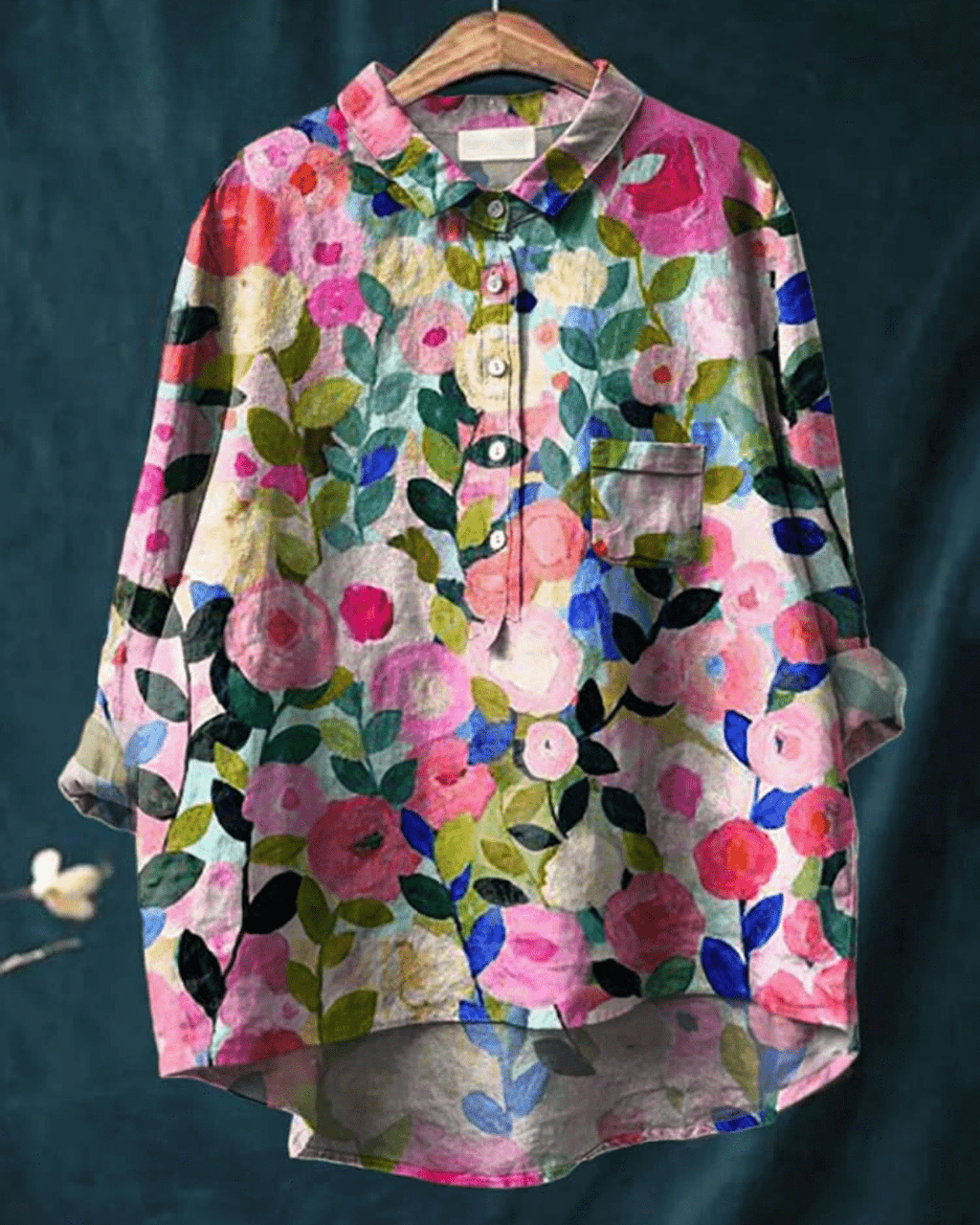Lila | Elegancka bluzka w kwiaty