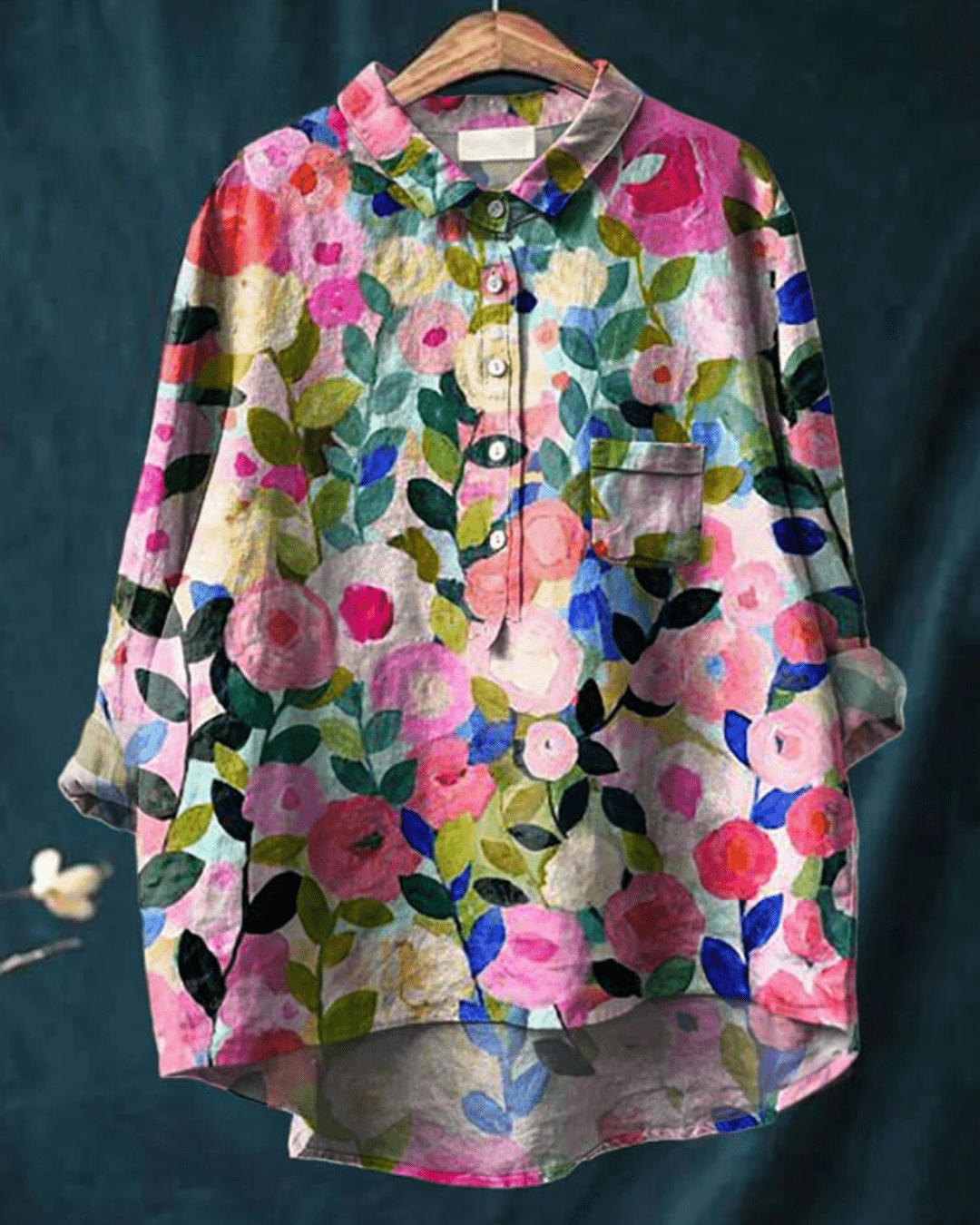 Lila | Elegancka bluzka w kwiaty