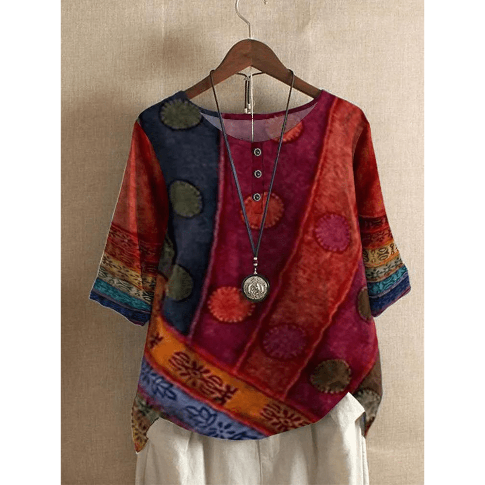 Valarie | kolorowy top boho