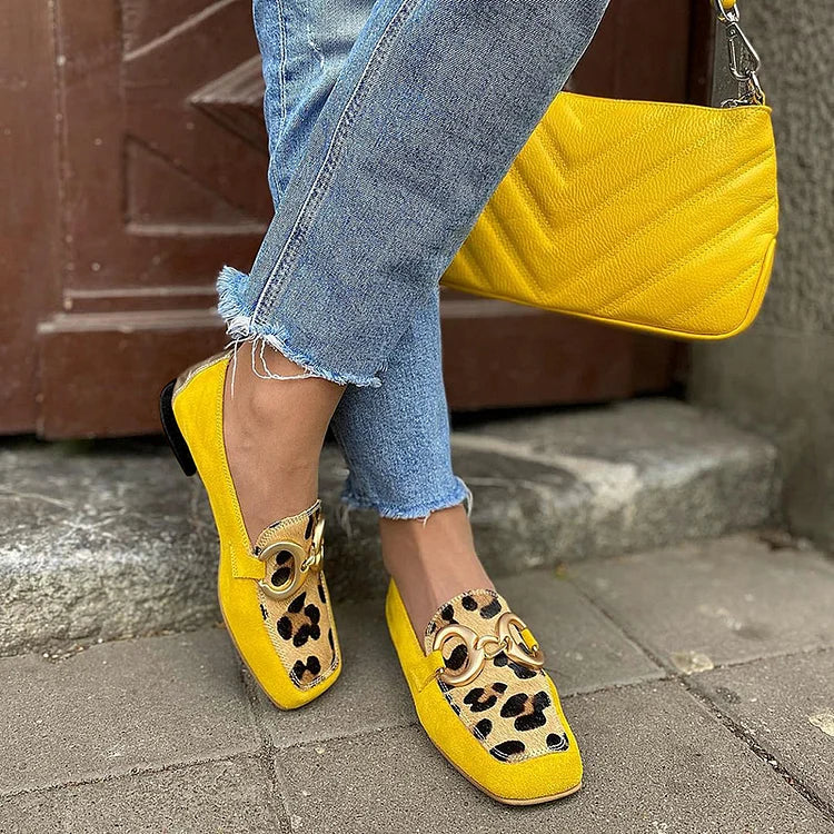 STELLE - Mocassini con stampa animalier