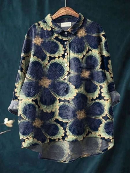 Lila | Elegancka bluzka w kwiaty