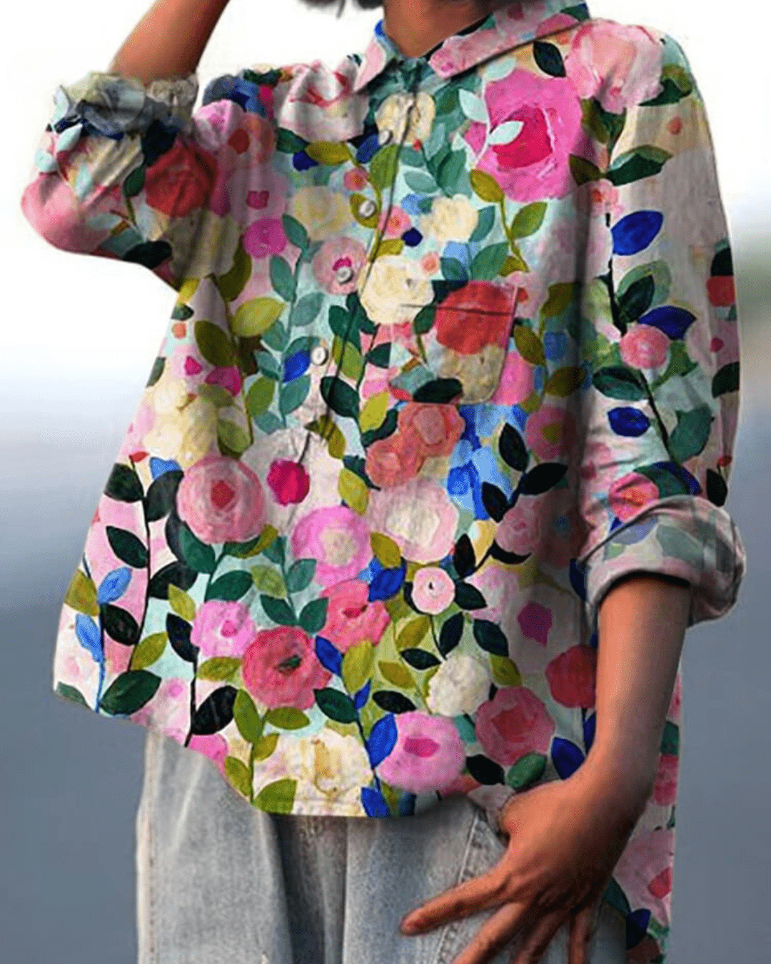 Lila | Blusa elegante a fiori