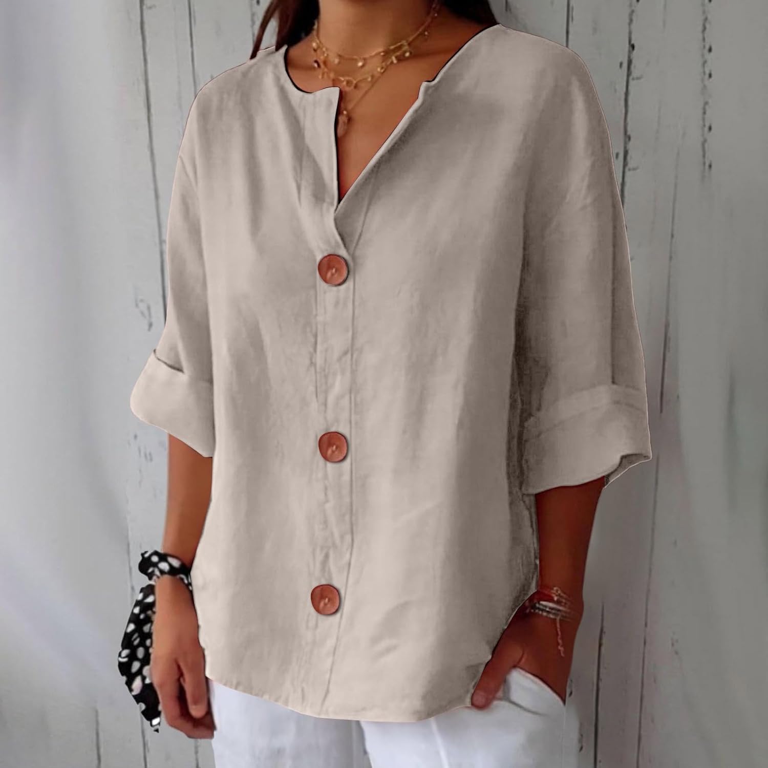 Clara | Casual lniana bluzka