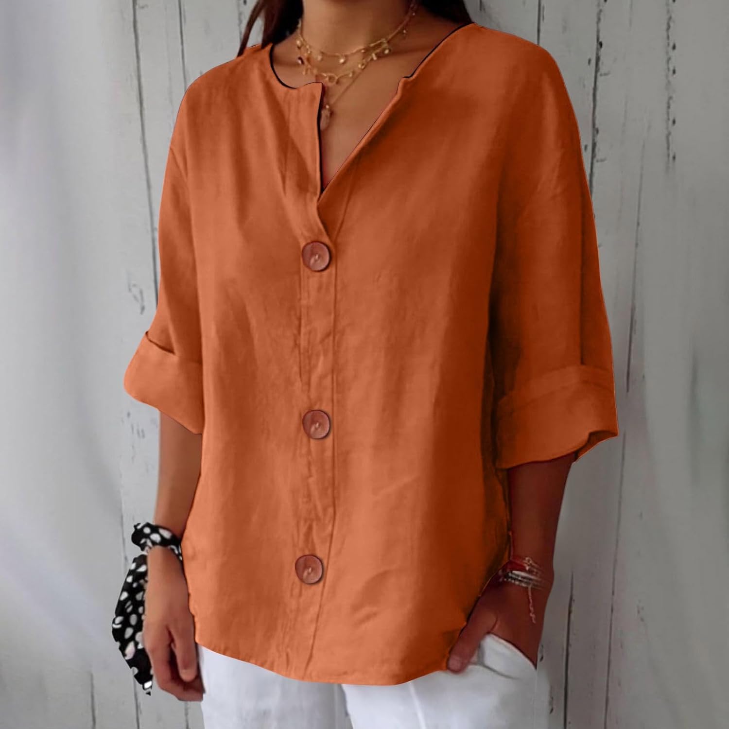 Clara | Casual lniana bluzka