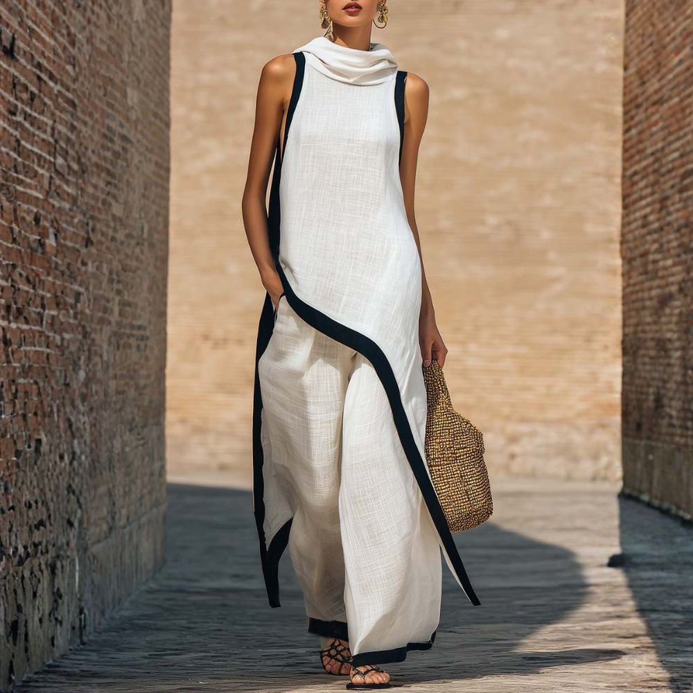 LEONORA | COMPLETO ELEGANTE IN LINO