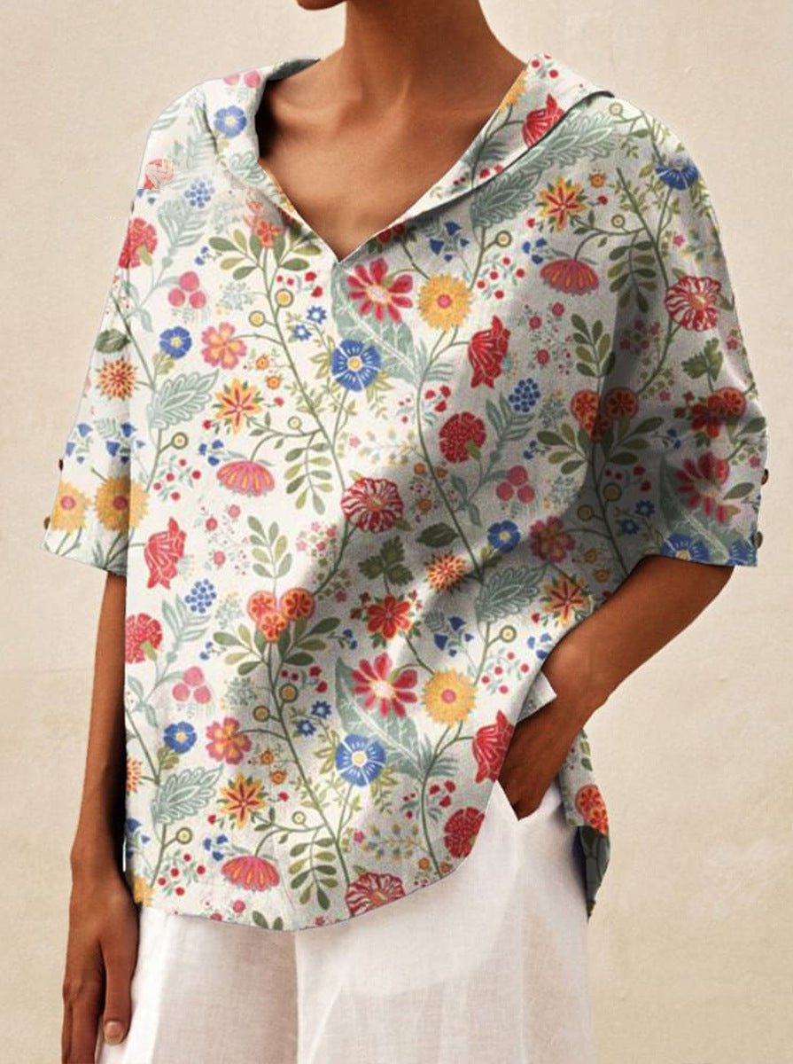 Andrea | Letni kwiatowy top