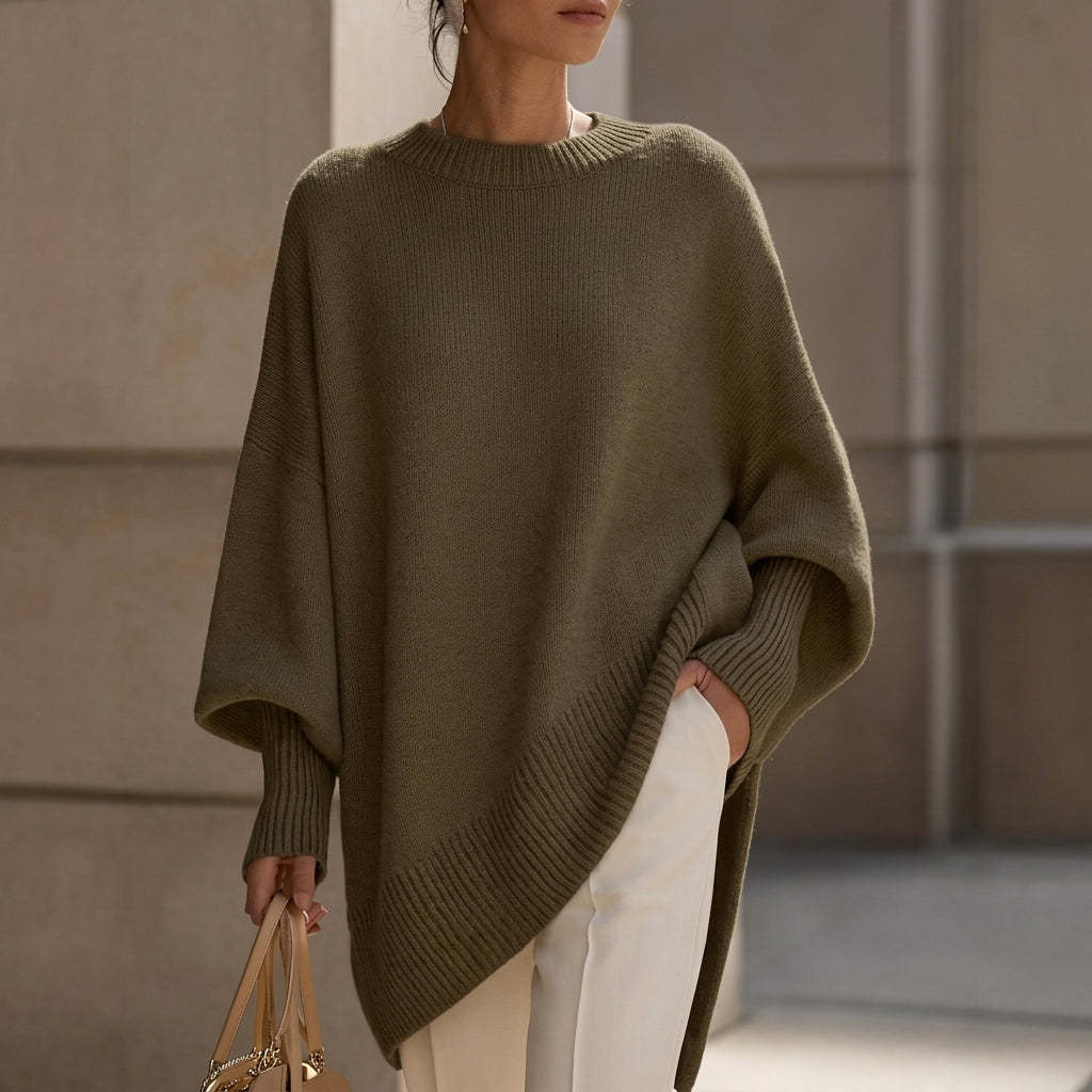 Giorgia | Maglione Oversize a Maglia con Collo Rotondo