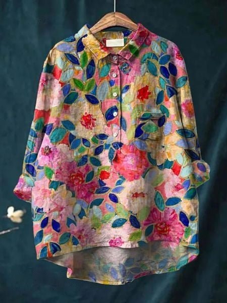 Lila | Blusa elegante a fiori
