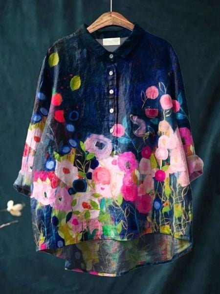 Lila | Blusa elegante a fiori
