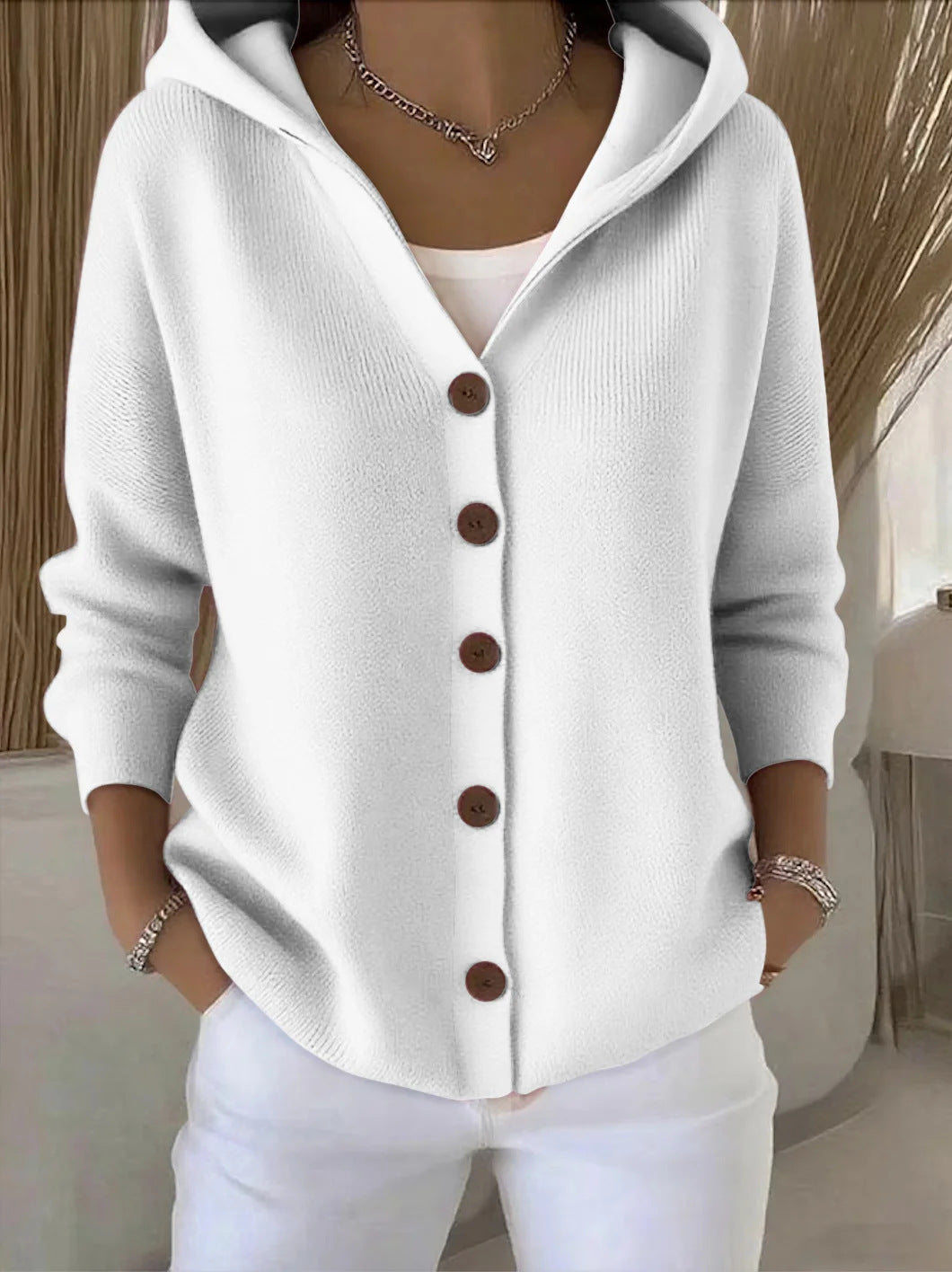 Rosalia | Cardigan con Cappuccio