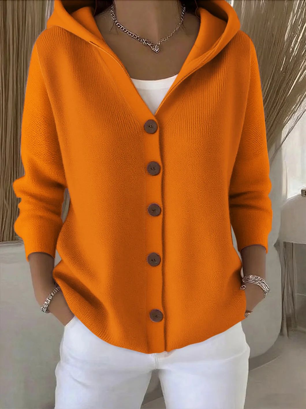 Rosalia | Cardigan con Cappuccio