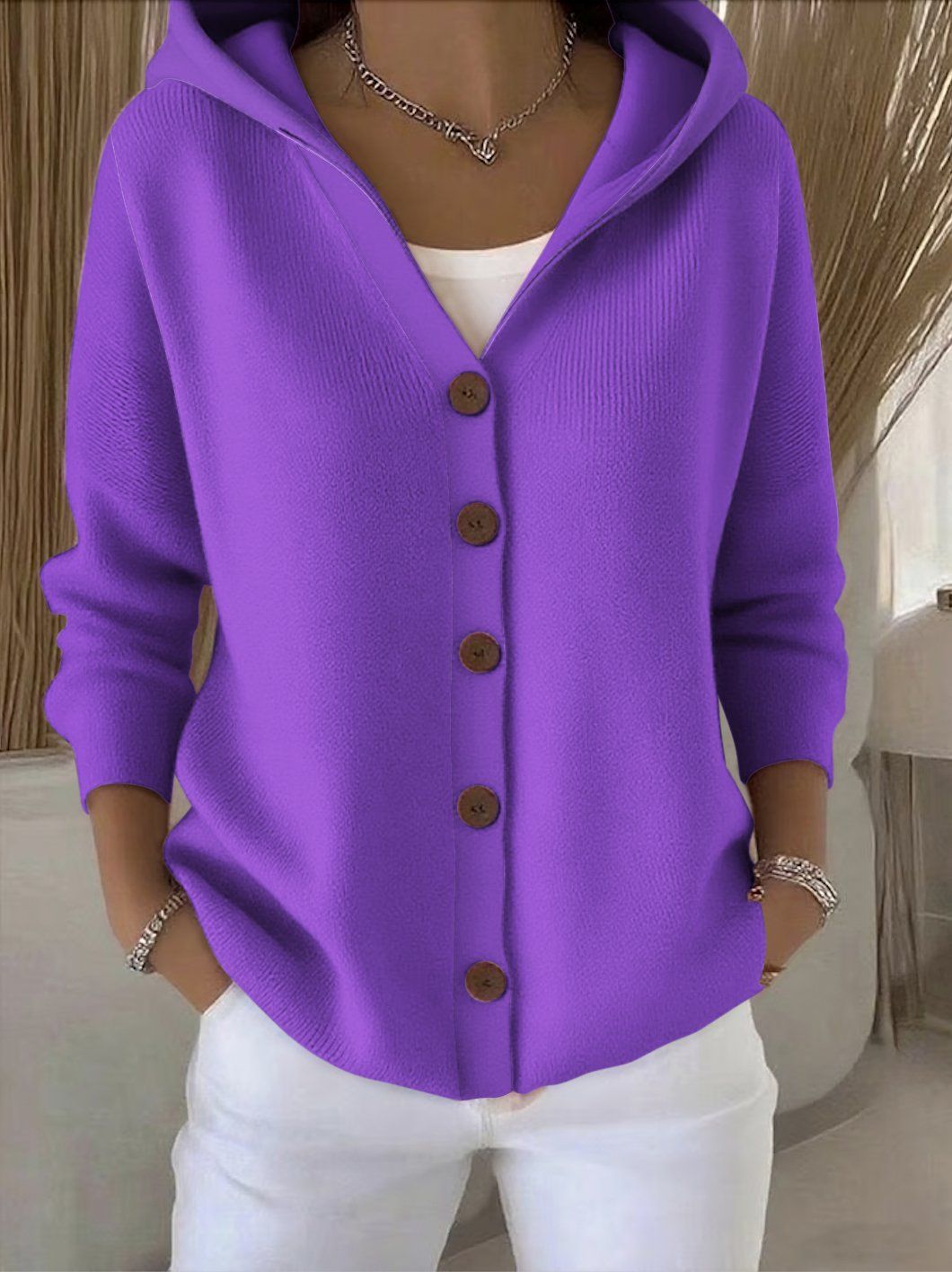 Rosalia | Cardigan con Cappuccio