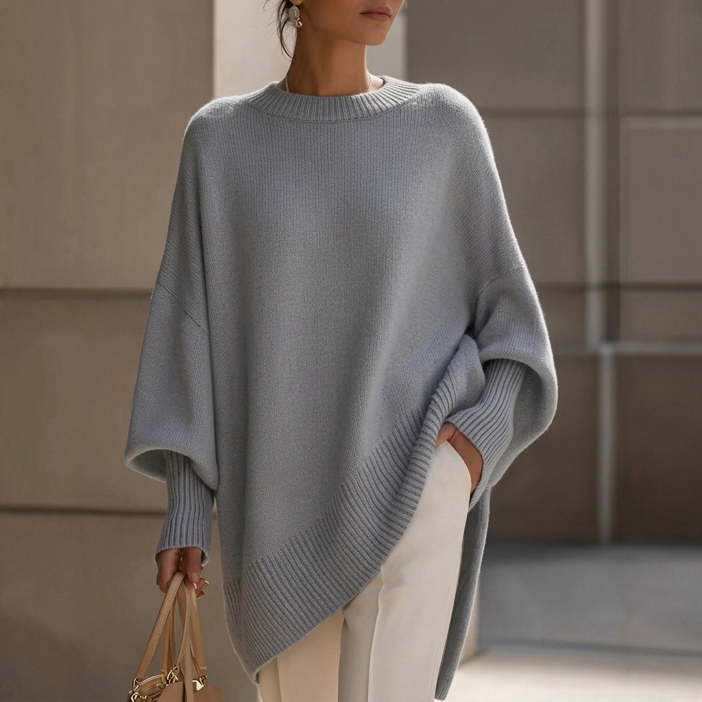 Giorgia | Maglione Oversize a Maglia con Collo Rotondo