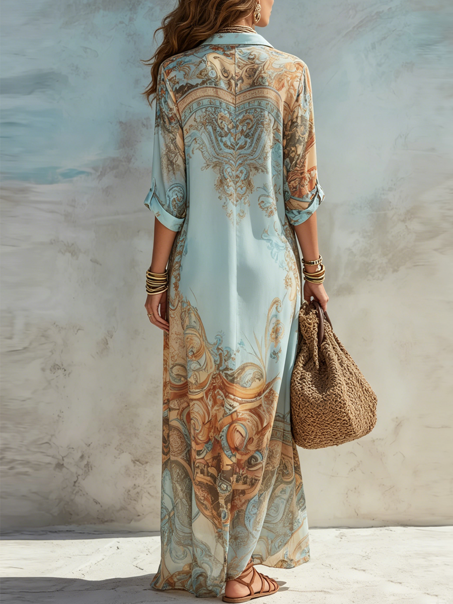 Serena | Sukienka Chemisier Mediterraneo