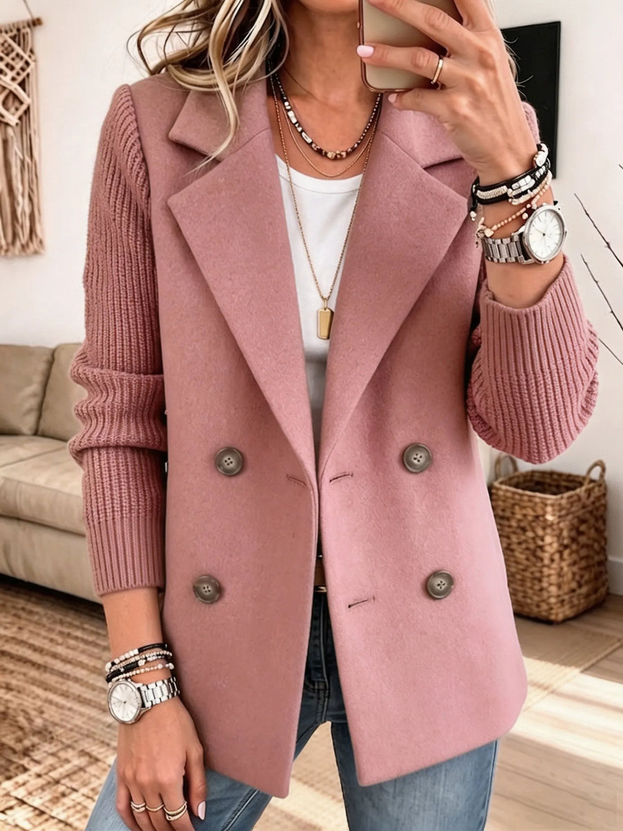 Carla | Blazer Elegante con Maniche in Maglia