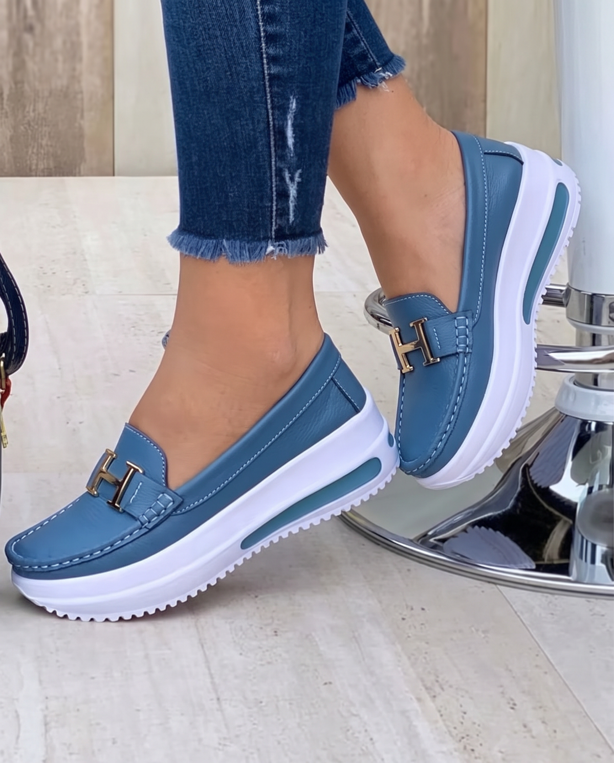 Mocassino Gaia — Platform con Morsetto